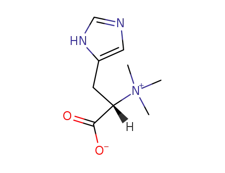 Molecular Structure of 507-29-9 (2-amino-3-(1,3,3-trimethyl-2,3-dihydro-1H-imidazol-3-ium-4-yl)propanoate)