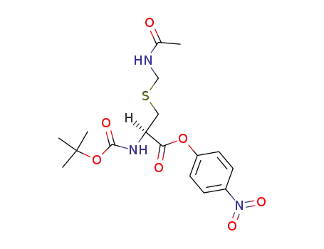 Molecular Structure of 58651-76-6 (BOC-CYS(ACM)-ONP)