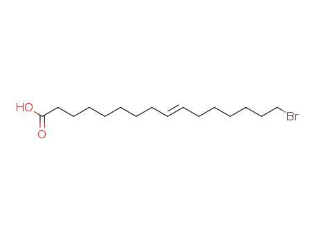 Molecular Structure of 99286-21-2 (<i>trans</i>-16-bromo-9-hexadecenoic acid)