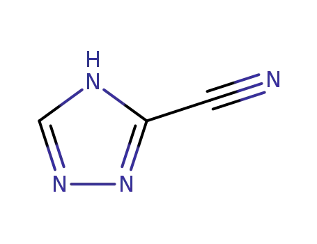 Molecular Structure of 3641-10-9 (3-Cyano-1,2,4-triazole)