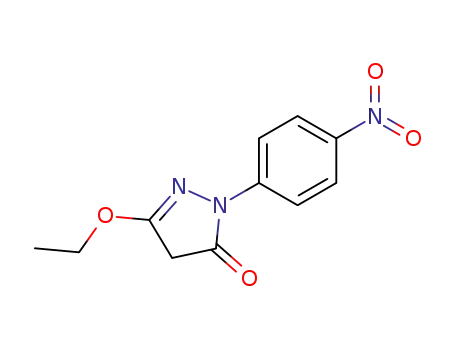 Molecular Structure of 4105-90-2 (3-Ethoxy-1-(4-nitrophenyl)-2-pyrazolin-5-one)