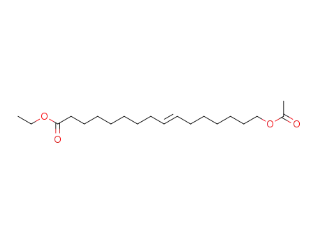 Molecular Structure of 94676-70-7 (16-acetoxy-hexadec-9-enoic acid ethyl ester)