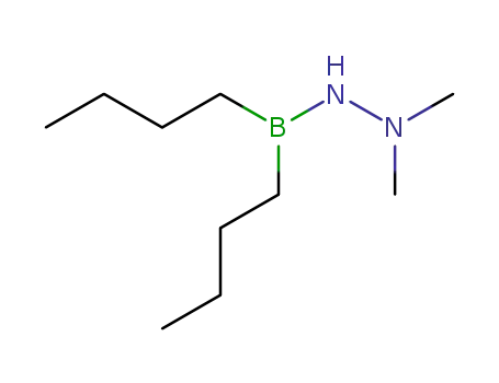 Molecular Structure of 14575-27-0 ((n-C<sub>4</sub>H<sub>9</sub>)2BNHN(CH<sub>3</sub>)2)