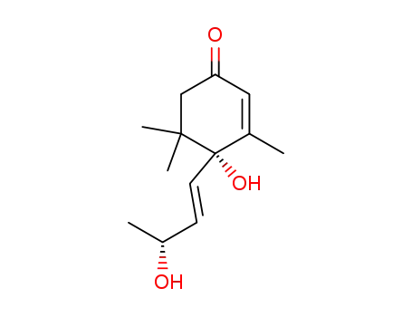 4-Hydroxy-4-(3-hydroxy-1-butenyl)-3,5,5-trimethyl-2-cyclohexen-1-one, (4R,3R)-(E)-(+/-)-