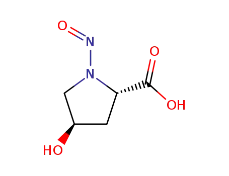 Molecular Structure of 30310-80-6 (L-Proline, 4-hydroxy-1-nitroso-, (4R)- (9CI))