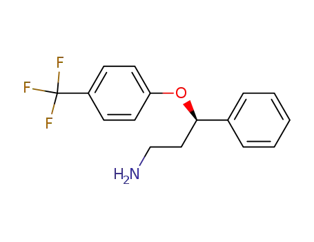 Molecular Structure of 130194-43-3 ((S)-3-PHENYL-3-(4-TRIFLUOROMETHYL-PHENOXY)-PROPYLAMINE HYDROCHLORIDE)