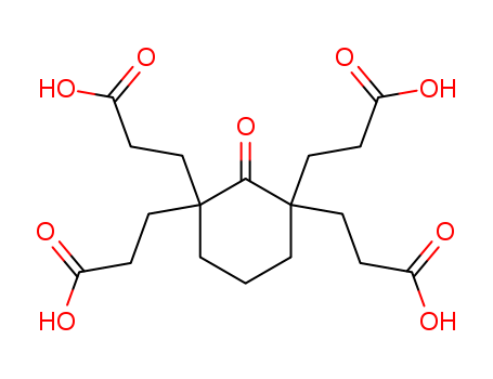 1,1,3,3-Cyclohexanetetrapropanoicacid, 2-oxo-