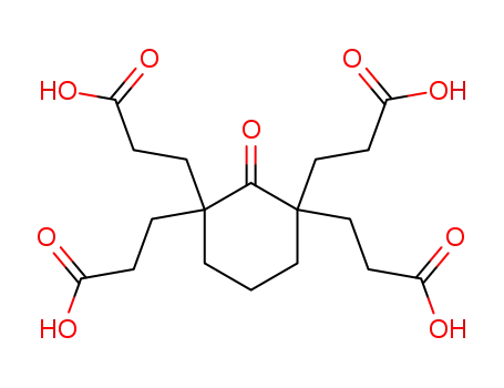 Molecular Structure of 5107-67-5 (2-OXO-1,1,3,3-CYCLOHEXANETETRAPROPIONIC ACID)