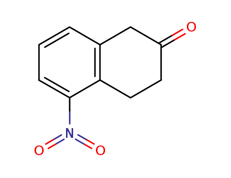 Molecular Structure of 89331-01-1 (5-Nitro-2-tetralone)