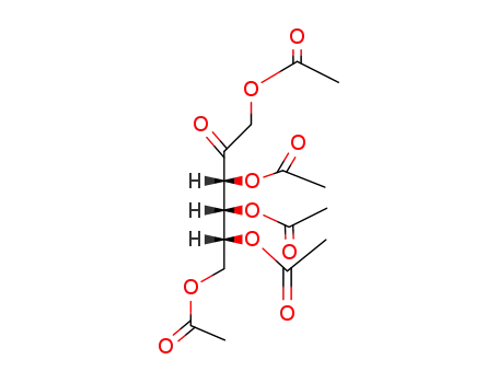 Molecular Structure of 98574-01-7 (Penta-<i>O</i>-acetyl-<i>keto</i>-D-psicose)