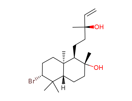 78012-27-8,Decahydro-6-bromo-α-vinyl-2-hydroxy-α,2,5,5,8a-pentamethyl-1-naphthalene-1-propanol,