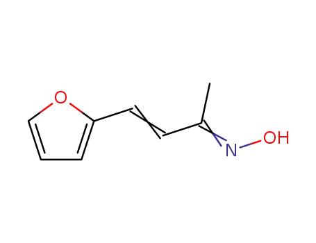 Molecular Structure of 6502-39-2 ((2E)-4-(furan-2-yl)-N-hydroxybut-3-en-2-imine)