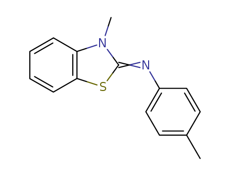 Benzenamine,4-methyl-N-(3-methyl-2(3H)-benzothiazolylidene)-