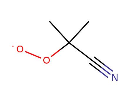Molecular Structure of 54051-44-4 (Ethyldioxy, 1-cyano-1-methyl-)