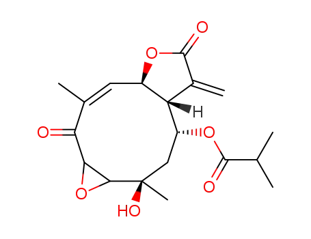 Isobutyric acid (Z)-(1R,2R,4R,11R)-4-hydroxy-4,9-dimethyl-14-methylene-8,13-dioxo-6,12-dioxa-tricyclo[9.3.0.0<sup>5,7</sup>]tetradec-9-en-2-yl ester