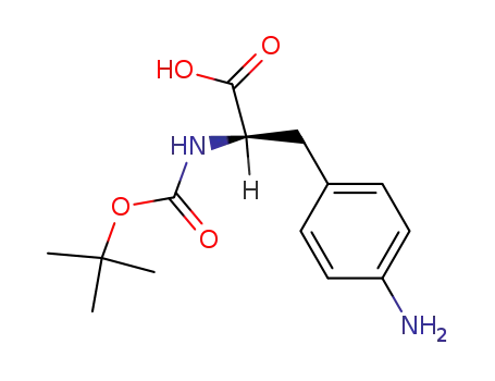 Molecular Structure of 164332-89-2 (Boc-4-Amino-D-phenylalanine)