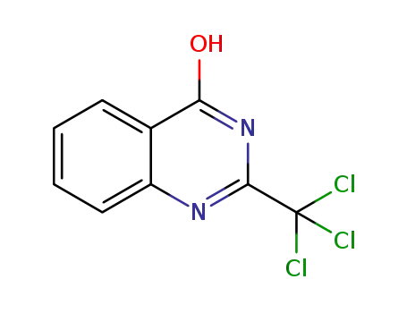 Molecular Structure of 5558-95-2 (2-(TRICHLOROMETHYL)QUINAZOLIN-4(3H)-ONE)