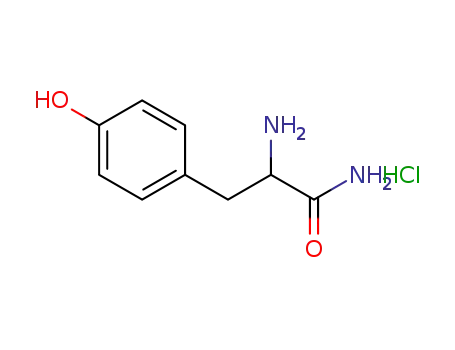 Molecular Structure of 117888-80-9 ((RS)-tyrosinamide hydrochloride)