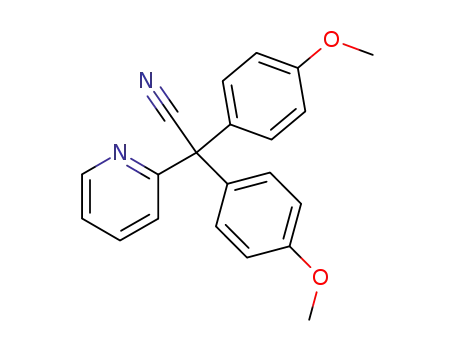 Molecular Structure of 94871-89-3 (bis-(4-methoxy-phenyl)-[2]pyridyl-acetonitrile)