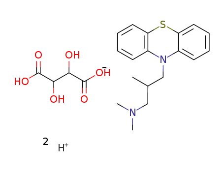10-[3-(Dimethylammonio)-2-methylpropyl]-10H-phenothiazinium [R-(R*,R*)]-tartrate