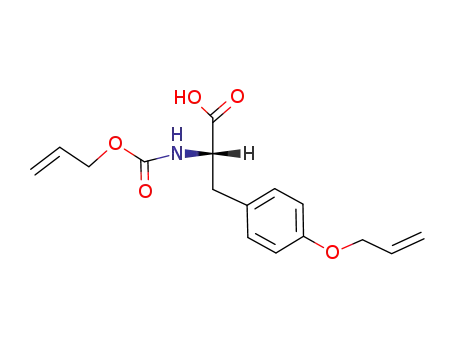 Molecular Structure of 104669-69-4 (N<sup>α</sup>-(allyloxycarbonyl)tyrosine O-allyl ether)