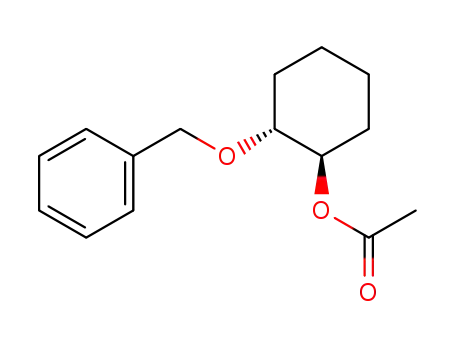 Molecular Structure of 125992-57-6 (Cyclohexanol, 2-(phenylmethoxy)-, acetate, (1R,2R)-)