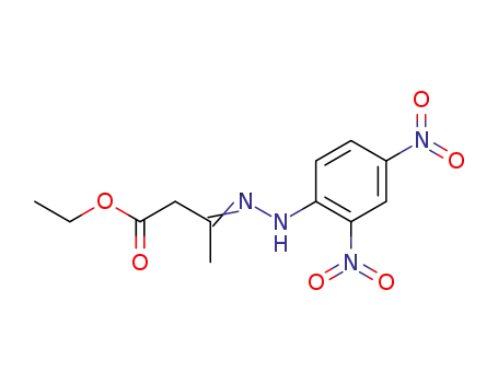 Molecular Structure of 4093-60-1 (ethyl (3E)-3-[(2,4-dinitrophenyl)hydrazinylidene]butanoate)