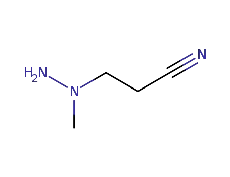 Molecular Structure of 352-90-9 (1-methyl-1-(β-cyanoethyl)hydrazine)
