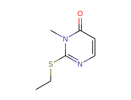 Molecular Structure of 72565-83-4 (2-ethylsulfanyl-3-methyl-3<i>H</i>-pyrimidin-4-one)