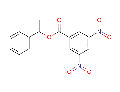 Molecular Structure of 3205-33-2 ((R)-(-)-1-PHENYLETHYL 3,5-DINITROBENZOATE)