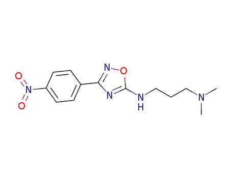 Molecular Structure of 1261168-16-4 (N<sub>1</sub>,N<sub>1</sub>-dimethyl-N<sub>3</sub>-[3-(4-nitrophenyl)-1,2,4-oxadiazol-5-yl]propane-1,3-diamine)