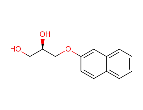 Molecular Structure of 205306-84-9 ((R)-3-(naphthalen-2-yloxy)propane-1,2-diol)