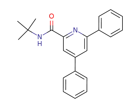 Molecular Structure of 89478-85-3 (2-Pyridinecarboxamide, N-(1,1-dimethylethyl)-4,6-diphenyl-)