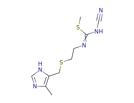 N-Cyano-N'-[2-[(4-methyl-5-imidazolyl)methylthio]ethyl]-S-methylisothiourea