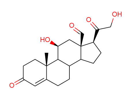 Molecular Structure of 13479-36-2 (17-ISOALDOSTERONE)