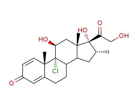 Molecular Structure of 4419-39-0 (BECLOMETHASONE)