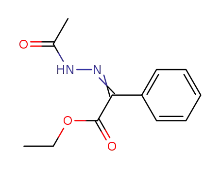 Molecular Structure of 51088-09-6 ((Acetyl-hydrazono)-phenyl-acetic acid ethyl ester)