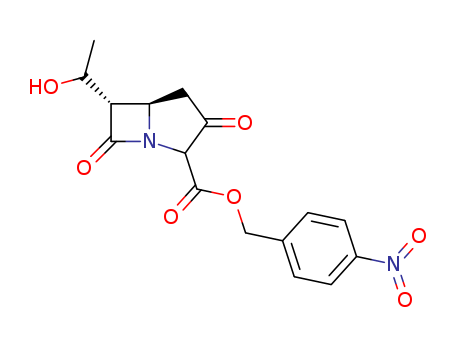 6-(1-Hydroxyethyl)-3,7-dioxo-1-azabicyclo[3.2.0]heptane-2-carboxylic acid (4-nitrophenyl)methyl ester,77449-43-5