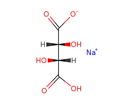 Butanedioic acid,2,3-dihydroxy- (2R,3R)-, sodium salt (1:1) cas  526-94-3