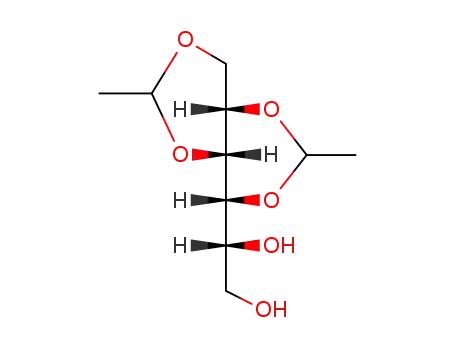 Molecular Structure of 50895-31-3 (1,3:2,4-di-O-ethylidene-D-sorbitol)