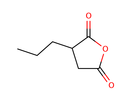 Molecular Structure of 14035-82-6 (2,5-Furandione, dihydro-3-propyl-)