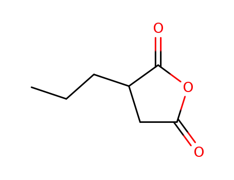 Molecular Structure of 14035-82-6 (2,5-Furandione, dihydro-3-propyl-)