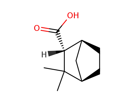 Molecular Structure of 474-09-9 (exo-3,3-dimethylbicyclo[2.2.1]heptane-2-carboxylic acid)