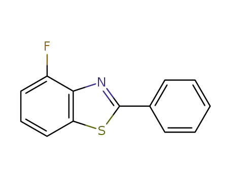 Molecular Structure of 1629-92-1 (4-fluoro-2-phenyl-1,3-benzothiazole)