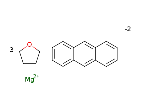 Molecular Structure of 84559-48-8 (magnesium anthracene * 3 THF)