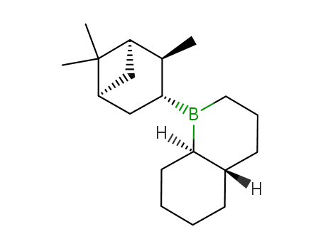 Molecular Structure of 175656-35-6 ((4aR,8aR)-1-((1R,2S,3R,5R)-2,6,6-Trimethyl-bicyclo[3.1.1]hept-3-yl)-decahydro-benzo[b]borinine)