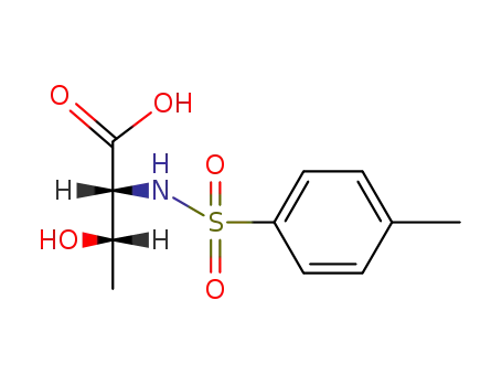 Molecular Structure of 43188-50-7 (<i>N</i>-(toluene-4-sulfonyl)-D<sub>S</sub>-threonine)
