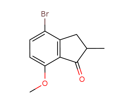 4-bromo-7-methoxy-2-methyl-2,3-dihydro-1H-inden-1-one cas no. 1155261-18-9 97%