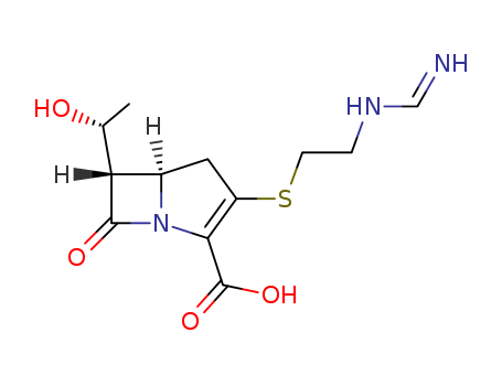 1-Azabicyclo[3.2.0]hept-2-ene-2-carboxylicacid, 6-[(1R)-1-hydroxyethyl]-3-[[2-[(iminomethyl)amino]ethyl]thio]-7-oxo-,(5R,6S)-(64221-86-9)