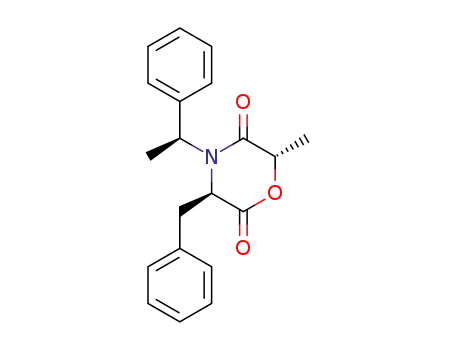 Molecular Structure of 174591-38-9 ((3R,6S)-4-N-((S)-1-phenethyl)-3-benzyl-6-methyl-1,4-morpholin-2,5-dione)